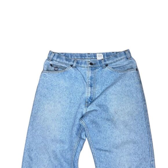 Vintage Levi’s Skoosh Baggy Jeans Western Light Wash 34x32 - Picture 2 of 11